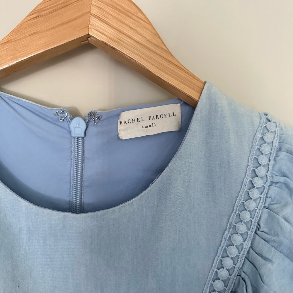 Rachel Parcell Chambray Boho Ruffle Dress - Picture 8 of 12